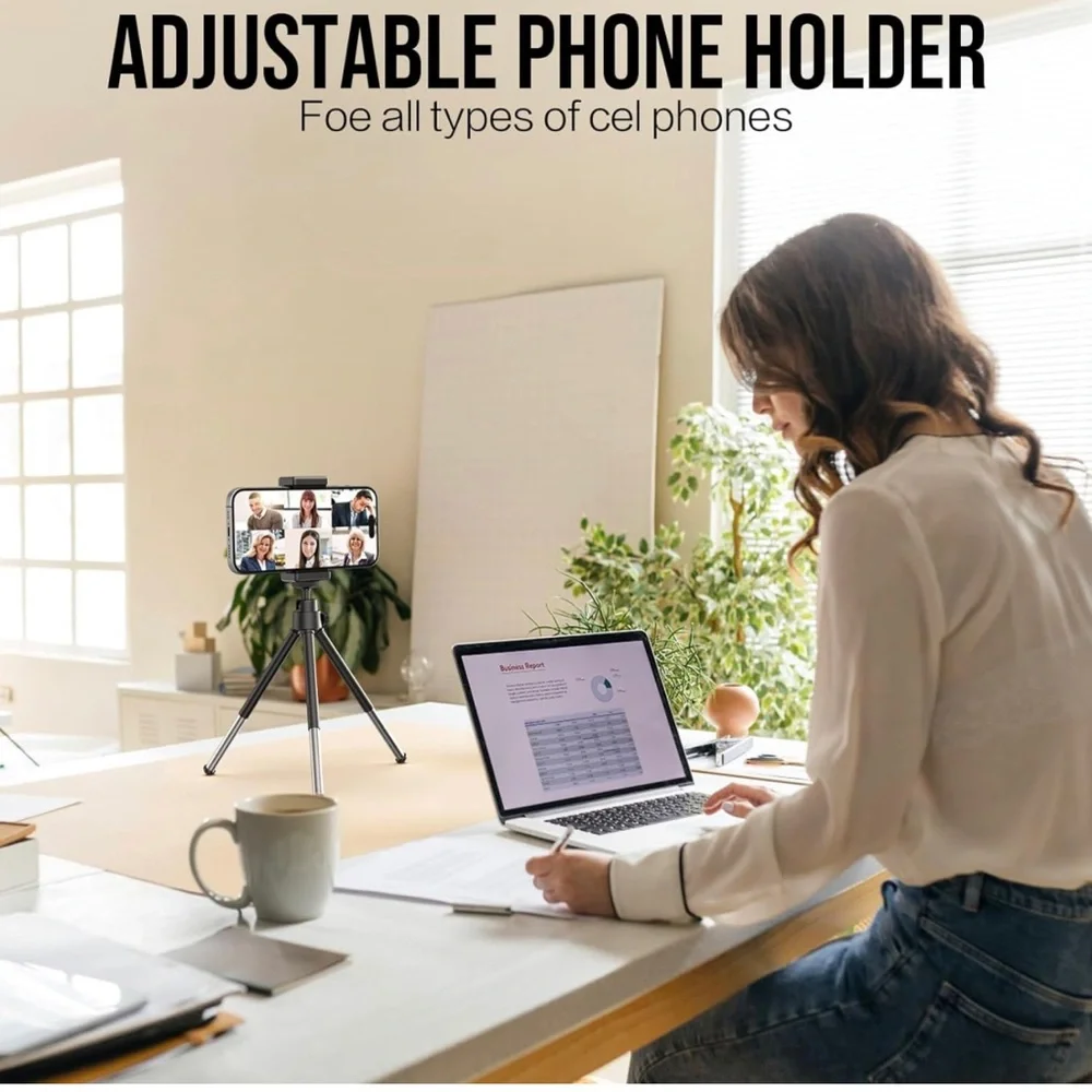 Lightweight Mini Tripod, Tripod Mount Cell Phone Holder Table Stand